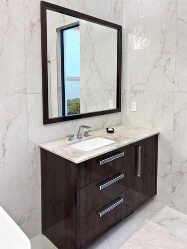 Custom bathroom remodel in South Florida
